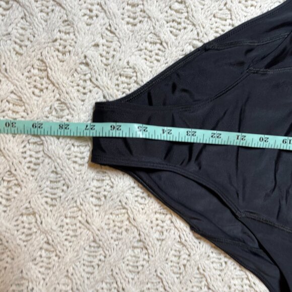 NWT We Are Hah Black Long Sleeve One-Piece Swimsuit Surf Rashguard – Size Medium - Picture 8 of 12